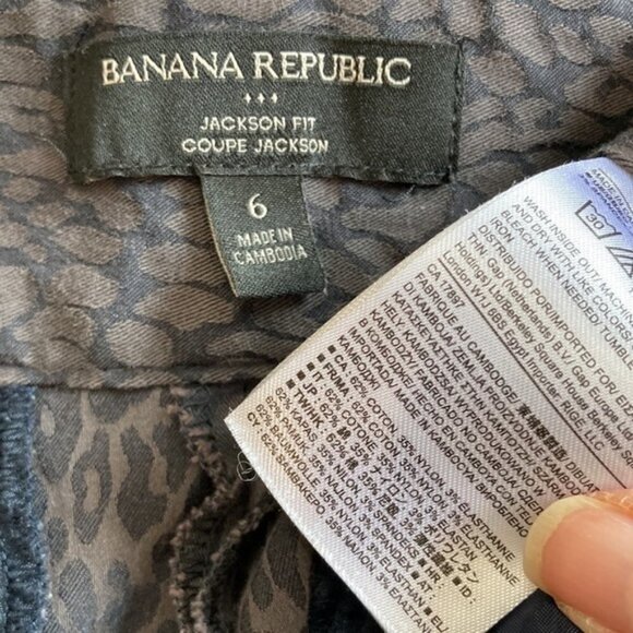 BANANA Republic Print Jackson Pants Size 6 medium - Picture 10 of 10